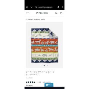 Shared Paths Crib Blanket